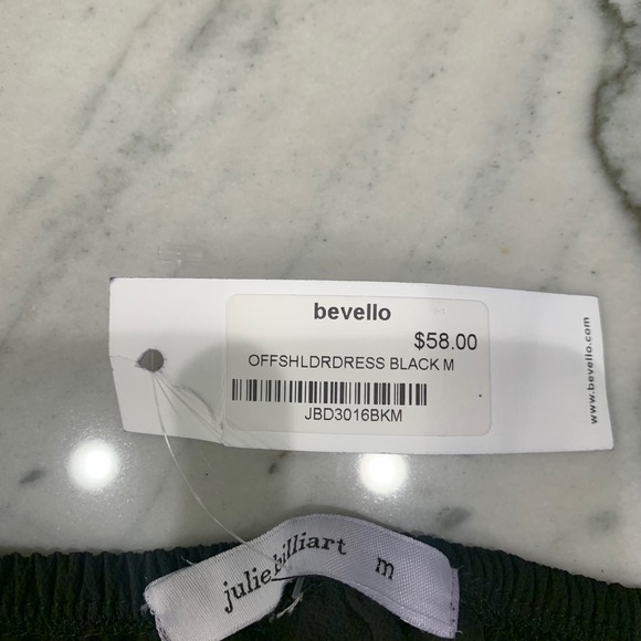 Boutique Bevelo Off Shoulder Black Top Blouse Medium Bardot Julie Billiart Tyche - Picture 2 of 13